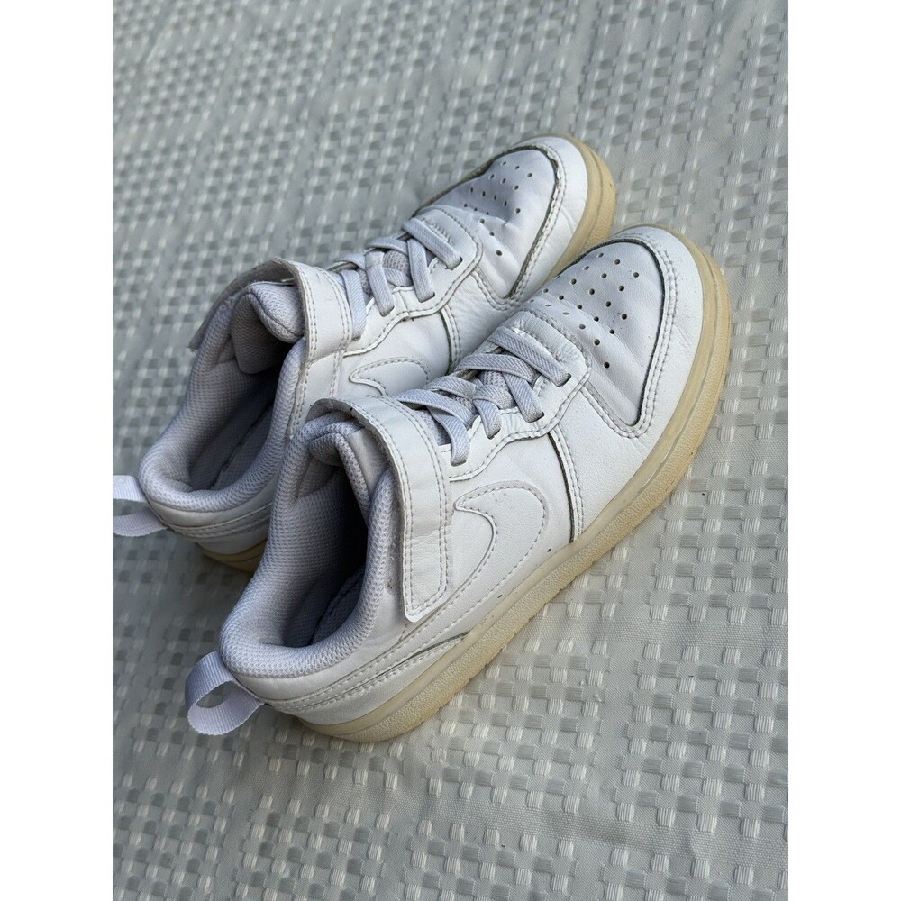 Nike Court Borough Low Triple White Toddler Boys Shoes Size 13C